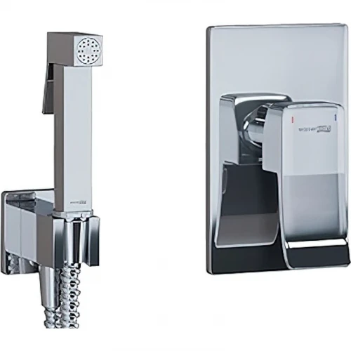 Гигиенический душ со смесителем WasserKRAFT Aller A106156 Хром латунь на стену