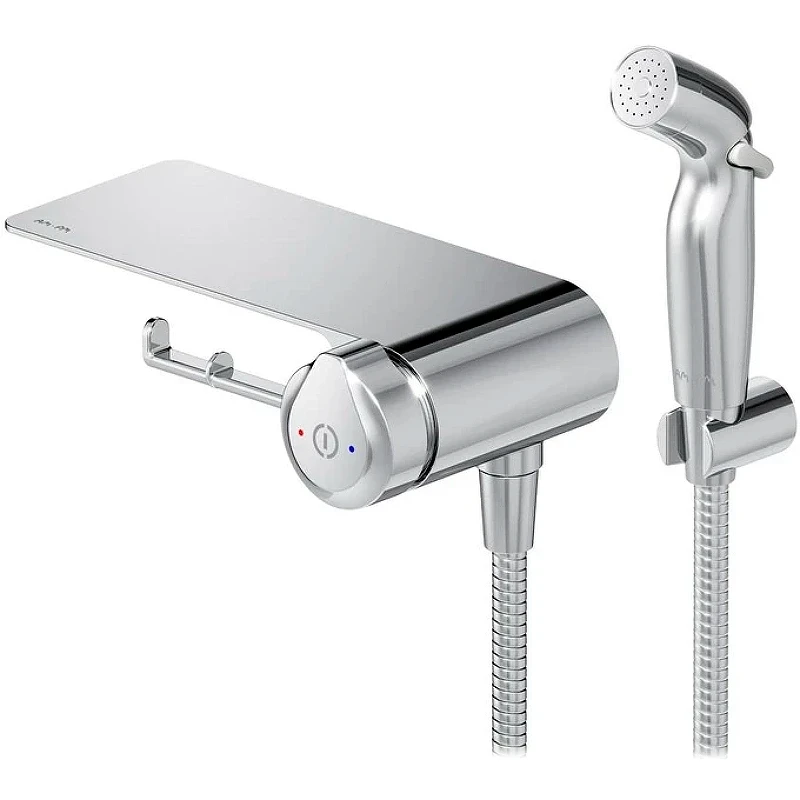 Гигиенический душ со смесителем AM.PM X-Joy TouchReel F0H85A800 Хром латунь встраиваемый