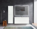 Тумба под раковину Cezares Duet 120 DUET-1200-2C-SO-BL подвесная Bianco Lucido