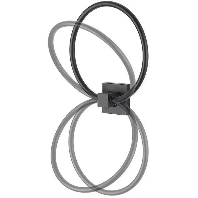 Кольцо для полотенец Maretti Umbria Black UMB53P36 Черное матовое