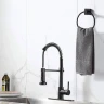 Кольцо для полотенец Maretti Umbria Black UMB53P36 Черное матовое