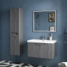 Шкаф пенал Equil Mirage 36 ppMIRAGE36.L-07 подвесной цвет Графит софт