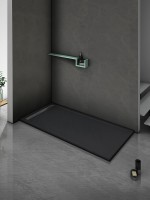 Душевой поддон из искусственного камня WeltWasser WW TRS 12090 STONE-BL 120x90 10000004382 Черный
