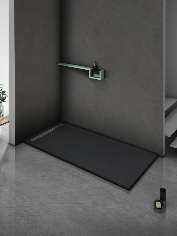 Душевой поддон из искусственного камня WeltWasser WW TRS 12090 STONE-BL 120x90 10000004382 Черный