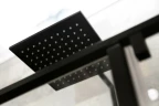Душевая дверь Cezares Urban 120 URBAN-B-12-120-C-NERO профиль Черный матовый стекло прозрачное