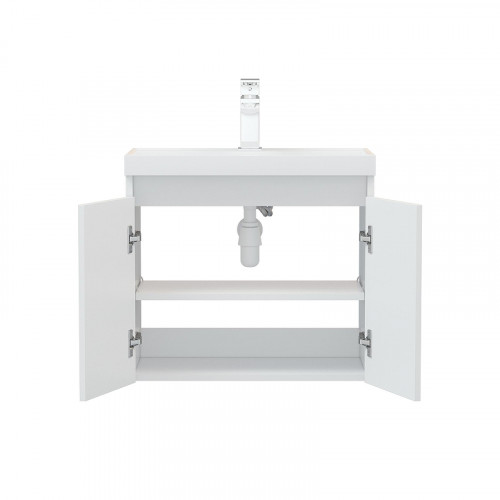 Тумба под раковину Corozo Блисс 60 SD-00002025 подвесная цвет Белый матовый