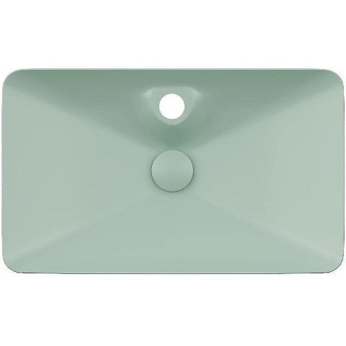 Раковина накладная Isvea SistemaY 65 10SY50065-2T Мятно-зеленая матовая