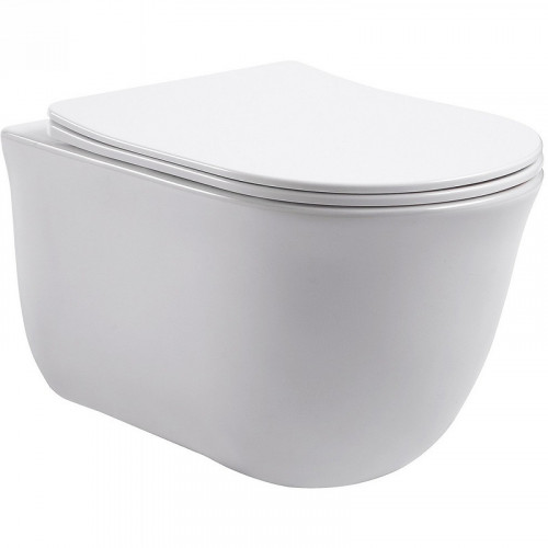 Унитаз Aquatek Классик AQ1111-00 подвесной с сиденьем Микролифт фарфор подвесной