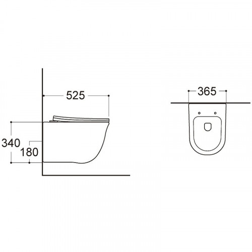 Унитаз Aquatek Классик AQ1111-00 подвесной с сиденьем Микролифт фарфор подвесной