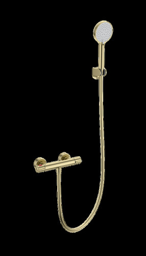 Смеситель для душа Wonzon &amp; Woghand Inn WW-B2063-A-BG с термостатом цвет Брашированное золото