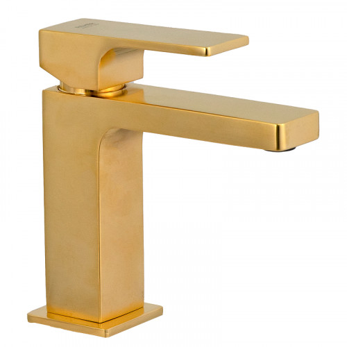Смеситель для раковины Remer Absolute AU12BG цвет Золото брашированное