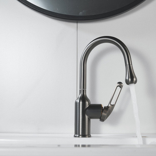 Смеситель для раковины Raffine F101T цвет Оружейная сталь