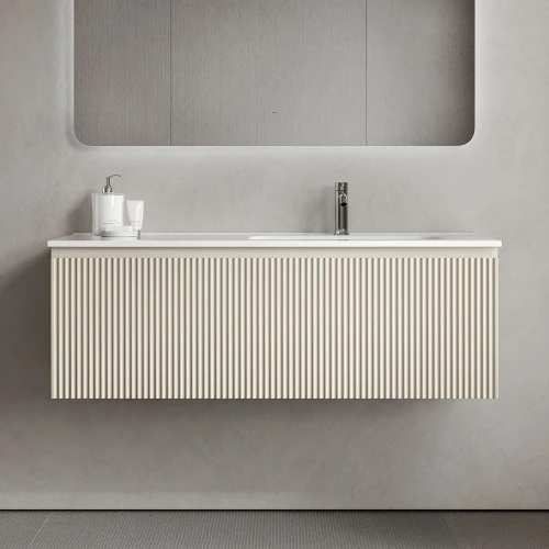 Тумба под раковину Sancos Snob R 1.0 100 R SNR1.0100RCE подвесная цвет Beige Soft