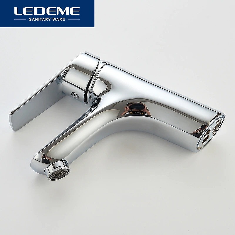 Смеситель для раковины Ledeme H40 1040L Хром латунь