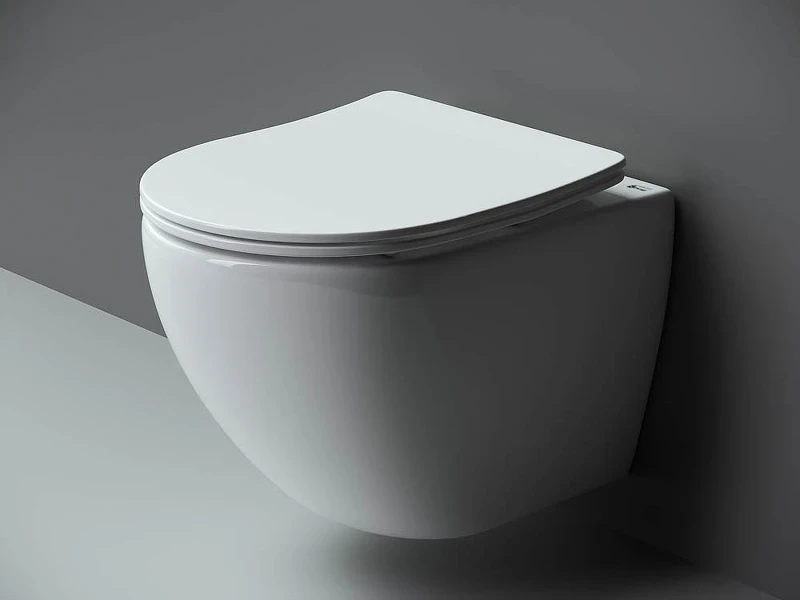 Комплект унитаза с инсталляцией Ceramicanova Metropol CN4002_1001W_1000 с сиденьем Микролифт и Белой клавишей смыва фарфор подвесной