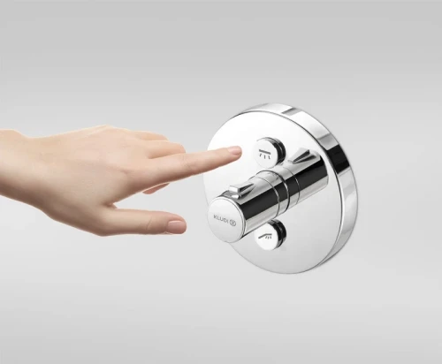 Смеситель для душа Kludi Push 388120538 с термостатом Хром встраиваемый
