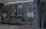 Душевой уголок Ambassador Diamond 90х90 12011111R профиль Хром стекло прозрачное