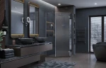 Душевой уголок Ambassador Diamond 90х90 12011111R профиль Хром стекло прозрачное