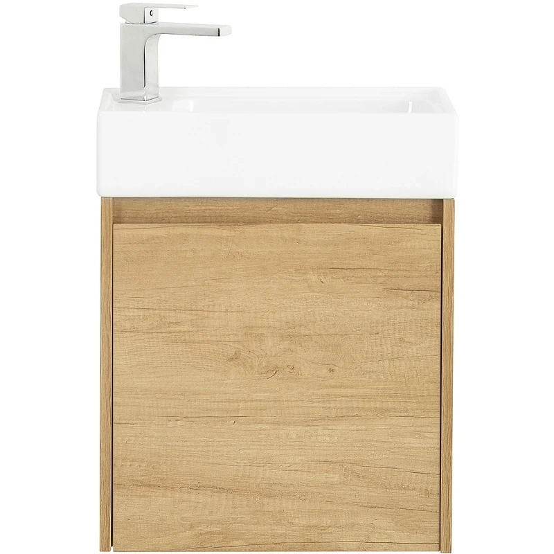Тумба под раковину BelBagno Kraft Mini 50 L KRAFT MINI-500/260-1A-SO-RNN-L подвесная Rovere Nebrasca Nature МДФ / ЛДСП