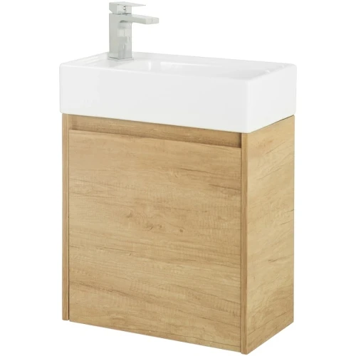 Тумба под раковину BelBagno Kraft Mini 50 L KRAFT MINI-500/260-1A-SO-RNN-L подвесная Rovere Nebrasca Nature МДФ / ЛДСП