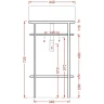 Консоль под раковину Artceram Vogue 44 ACA058 17 Черная матовая