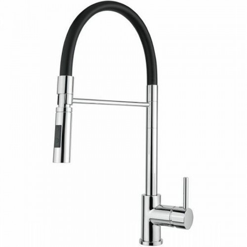 Смеситель для кухни Alveus Lyra-S Chr 1132184 Хром Черный латунь