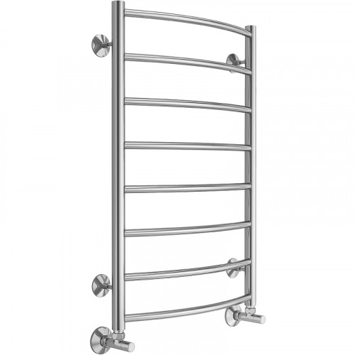 Водяной полотенцесушитель Terminus Классик П8 500x800 4670078530271 Хром, нижнее подключение, G 1/2" ВР нержавеющая сталь