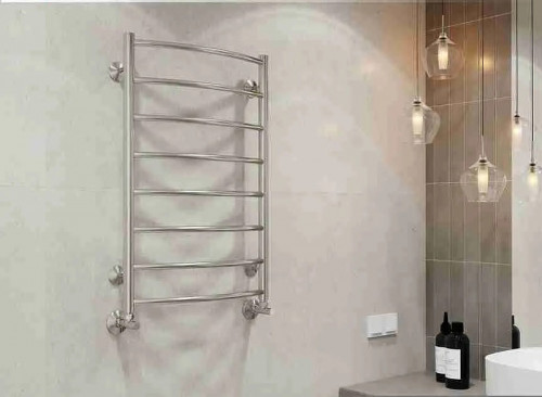 Водяной полотенцесушитель Terminus Классик П8 500x800 4670078530271 Хром, нижнее подключение, G 1/2" ВР нержавеющая сталь