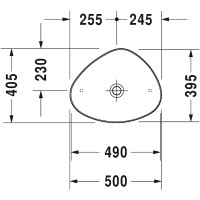 Раковина-чаша Duravit Cape-Cod 50 2339500000 Белая глянцевая