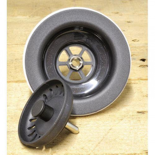 Слив-перелив для кухонной мойки McAlpine OF2-113S-MLB цвет Белый Хром