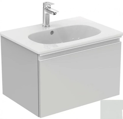 Тумба под раковину Ideal Standard Tesi 60 T0046PH подвесная цвет Gloss Light Grey (Светло-серый глянцевый)