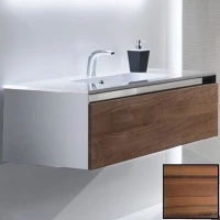 Тумба с раковиной SanVit Кубэ-1 80 kkube1080 с фактурой под дерево подвесная Зебрано МДФ / ЛДСП