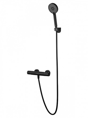 Смеситель для душа Wonzon & Woghand Inn WW-B2029-A-MB с термостатом цвет Черный матовый