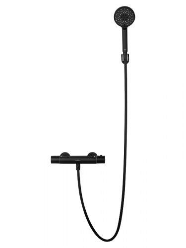 Смеситель для душа Wonzon & Woghand Inn WW-B2029-A-MB с термостатом цвет Черный матовый