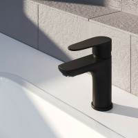 Смеситель для раковины Aringa Рейн AR02012BL Черный латунь