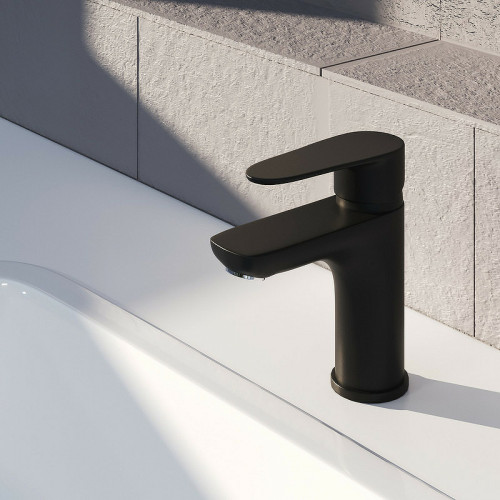 Смеситель для раковины Aringa Рейн AR02012BL Черный латунь