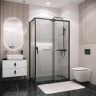 Душевой уголок Grossman Style 100х80 120.K33.05.1080.21.02 профиль Черный матовый стекло шиншилла