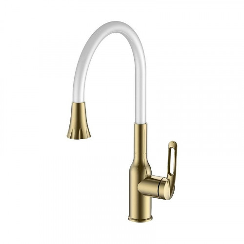 Смеситель для кухни Haiba HB42830-5 цвет Золото матовое