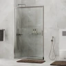 Душевая дверь WasserKRAFT Tauber 120 64S05 профиль цвет Никель стекло прозрачное
