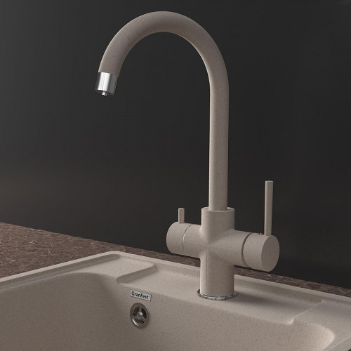 Смеситель для кухни GranFest GF-Z-5422 цвет Песочный