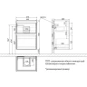 Тумба под раковину Lemark Combi 50 LM03C50T-Beton подвесная Бетон Белый глянец МДФ / ЛДСП