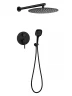 Душевая система FILARETE Roun FL1028BL цвет Черный матовый