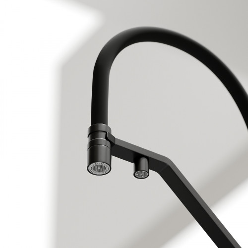 Смеситель для кухни Sancos Loro SC4007MB Черный матовый латунь