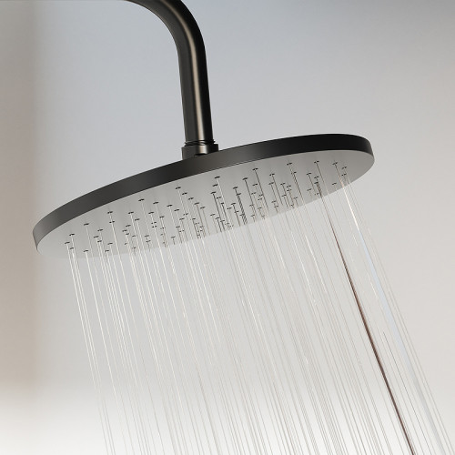 Душевая система Damixa Jupiter 977740300 Черная матовая латунь на стену