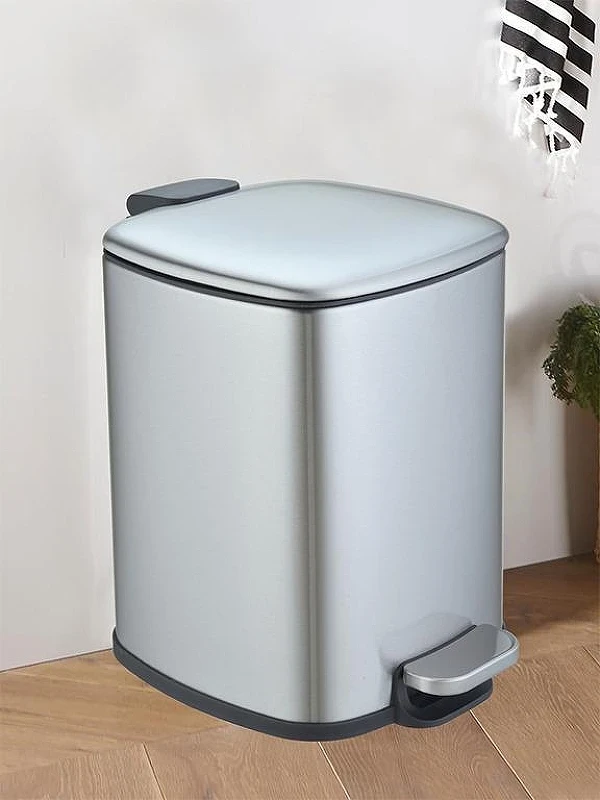 Ведро для мусора WeltWasser Berg MT 12L 10000013410 Сталь матовая