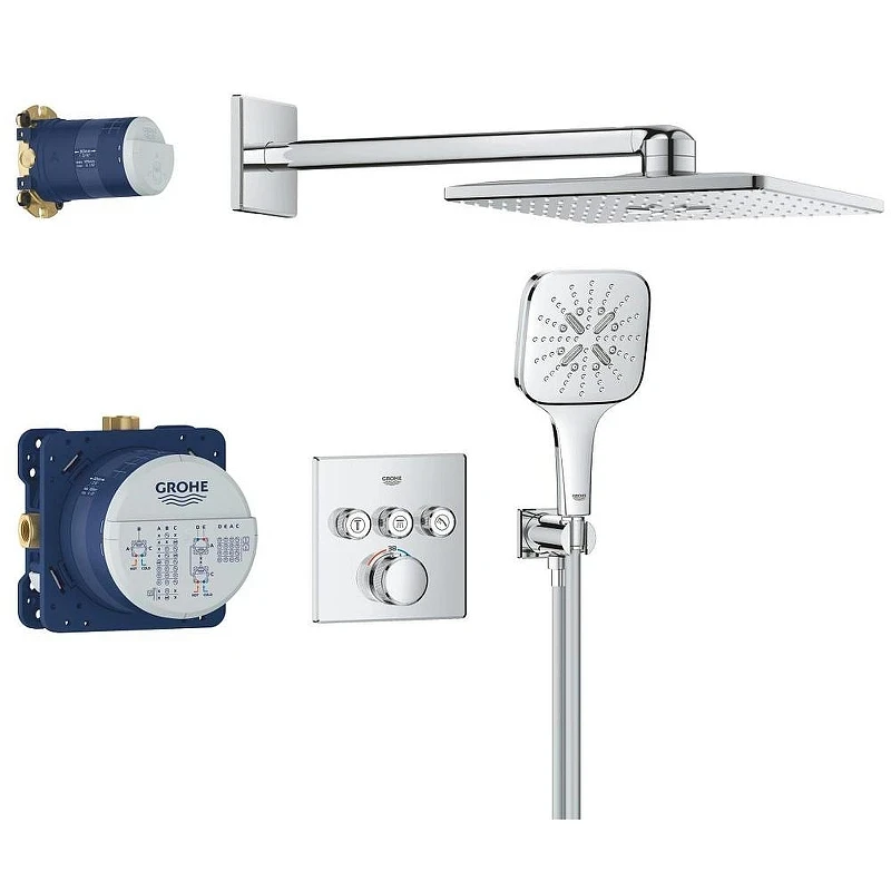 Душевая система Grohe Grohtherm 34864000 с термостатом цвет Хром