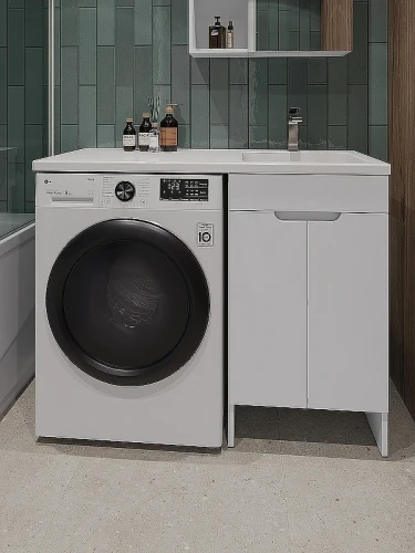 Тумба под раковину Orange Sistema 110 STD-50TUW Белая МДФ / ЛДСП