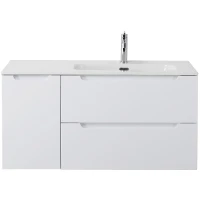 Тумба под раковину BelBagno Etna 100 R ETNA-1000-2C-1A-SO-BL-R подвесная Bianco Lucido МДФ / ЛДСП