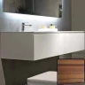 Тумба с раковиной SanVit Флай 75 kfly2075 с фактурой под дерево подвесная Зебрано МДФ / ЛДСП