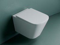 Комплект унитаза Ceramicanova Union CN4009T с инсталляцией WellWant Standart 50 WWISI111BB с сиденьем Микролифт и Черной матовой клавишей смыва фарфор подвесной